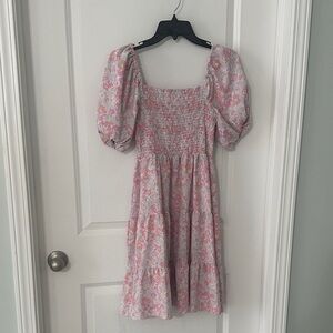 Floral Puff Sleeve Dress